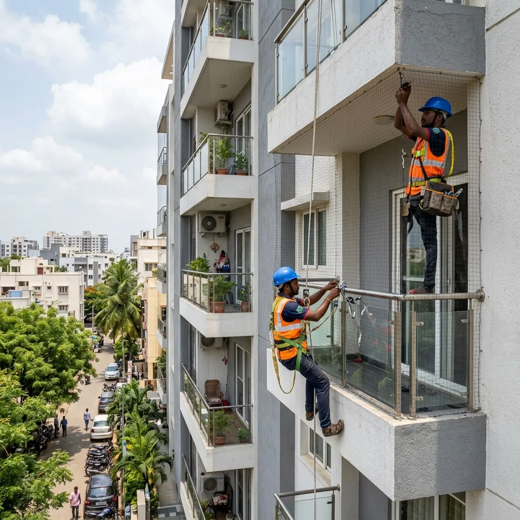 Bird Net Installation